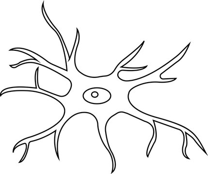 microglia line icon