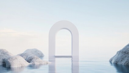 White Archway Gateway to Serenity