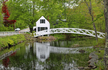 Scenery with Somesville Bridge, Maine