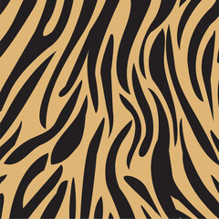 Brown Zebra Print Pattern Design Template
