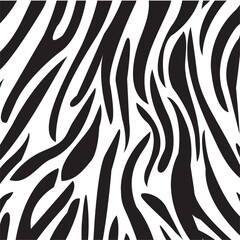 Zebra Print Pattern Design Template