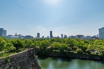 大阪城公園西外堀　大阪府大阪市