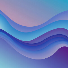 Obraz premium Abstract background of waves in magenta to blue pattern design wavy magenta and cyan