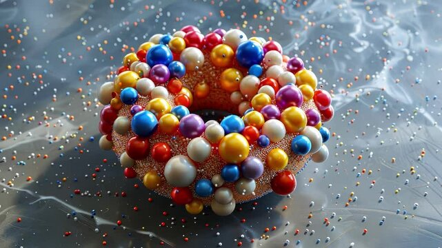 The gluon roll a soft and chewy baked good representing the gluon boson responsible for holding quarks together to form protons and neutrons.