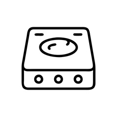Fototapeta premium Electric Stove icon outline