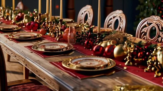 A Christmas Table Setting