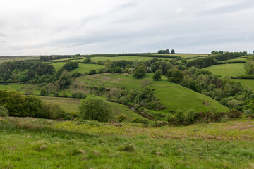 Obraz premium The valley at Landacre in Exmoor National Park