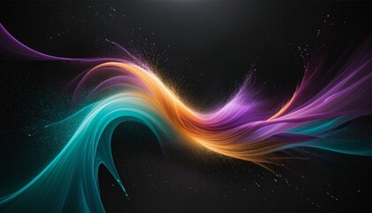 Obraz premium Dynamic Light Burst with MediumPurple, Cyan, and RosyBrown