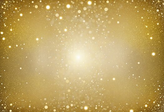 Elegant Gold Bokeh: A Festive Christmas Background with Twinkling Stars and Textured Glow