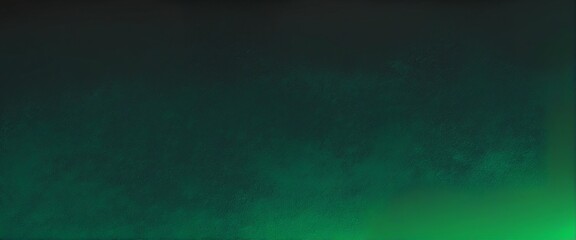 Obraz premium Elegant Green Grainy Texture Fading to Black - Abstract Background Design