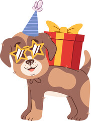 Cool funky birthday dog gift