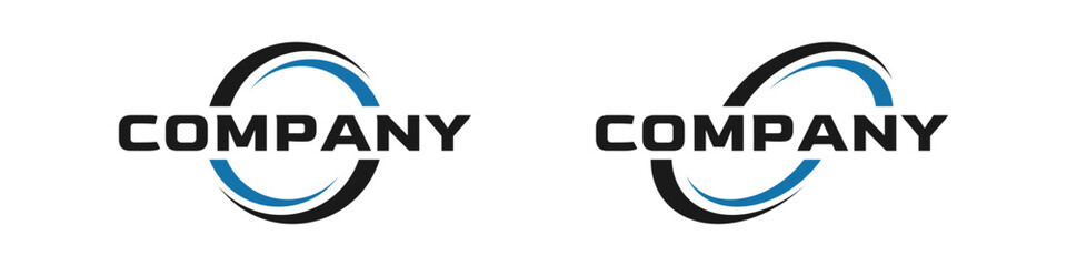 generic circle logo design, editable icon, generic icon for your company
