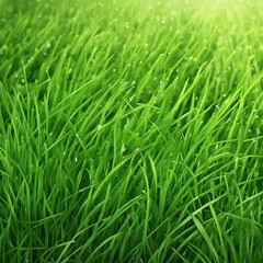 Obraz premium fresh green grass texture background illustration