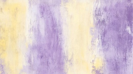 Obraz premium Purple and yellow brush strokes blend together, creating a soft, dreamy, and textured abstract background, perfect for adding a touch of elegance to any project