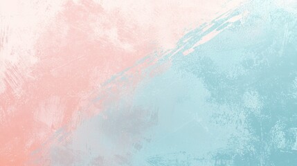 Fototapeta premium Pink and blue pastel colors blend seamlessly in a painted background, creating a soft, dreamy, and ethereal atmosphere, perfect for various design projects