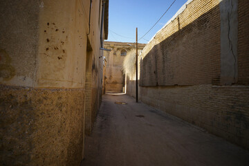 Narrow Alleyway in an Old Town