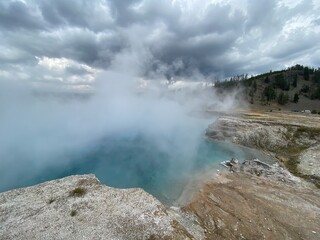 Yellowstone Sapphire Pool Geyser Water Hot Spring