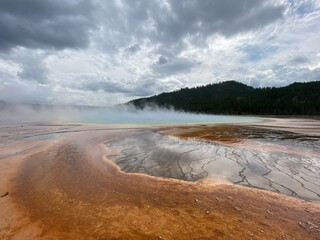 Yellowstone Sapphire Pool Geyser Water Hot Spring