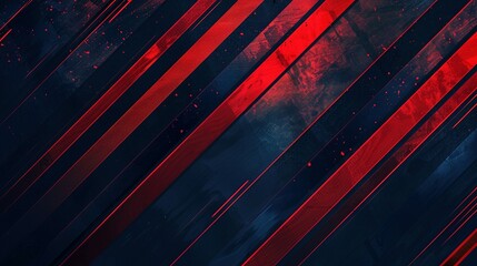 Fototapeta premium Abstract Diagonal Red and Blue Stripes with Texture