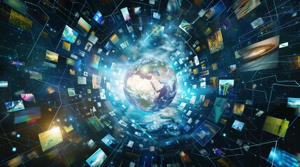 Earth at the Center of a Vortex of Digital Images