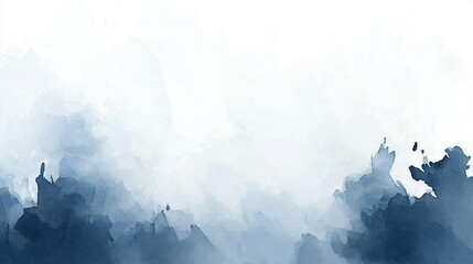  A watercolor depiction of a blue-white sky featuring a flying plane