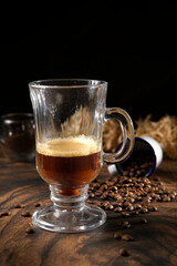 Coffee, milk and canela. The day starts with a good cup of cappuccino.