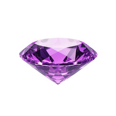 A stunning purple diamond showcasing brilliance and elegance in its cut and color.
