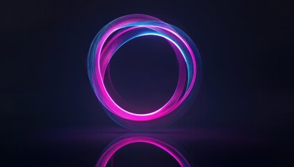 Abstract Neon Circle