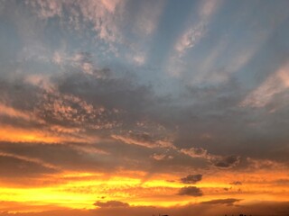 Fototapeta premium Sunset over the mountains