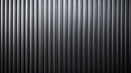 Obraz premium black corrugated metal wall texture background with an asymmetrical composition