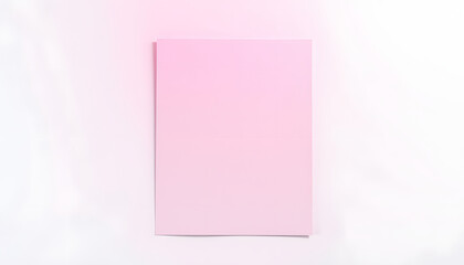 Letterhead mock up isolated with white highlights, png