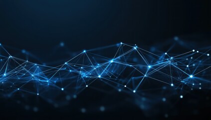 Abstract Blue Network Background