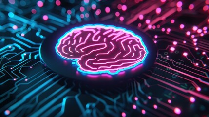 A futuristic illustration showcasing the interplay of minds and machines in artificial intelligence development.