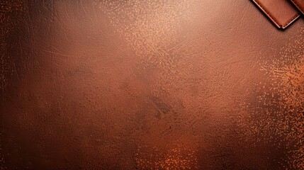 A rich, dark brown backdrop featuring a distressed leather texture for a vintage, grunge feel.