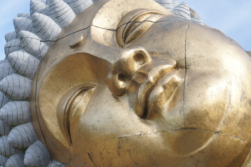 SONY DSCClose-up of the face of the Grand Buddha at Buddha Eden, Portugal

