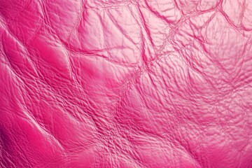 Vibrant pink leather texture creating stylish background