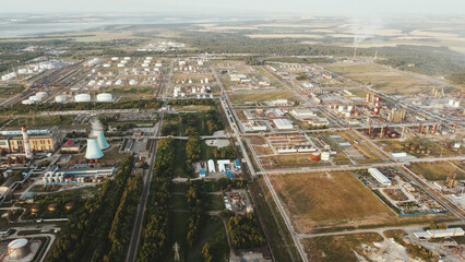 Fototapeta premium aerial view of the city