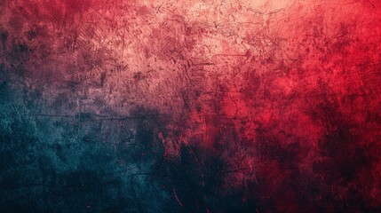 Obraz premium Abstract Red and Blue Textured Wall