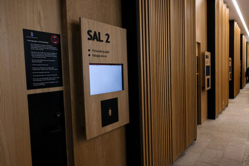 District court session room entrance
