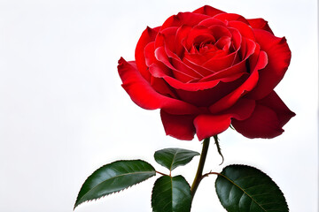 Fototapeta premium bouquet of roses against a white background
