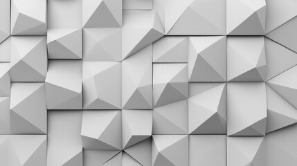Abstract Geometric Pattern White 3D Wall Texture   Modern Architecture Background