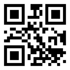 QR code that, when scanned, displays the word "Nope.". Scan QR code icon. Digital scanning QR code. Isolated on transparent background.