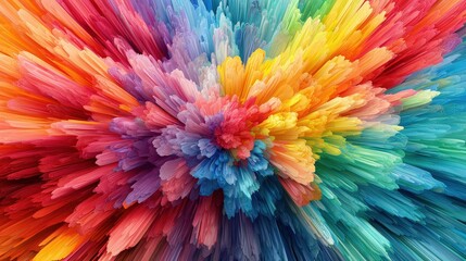Abstract Colorful Explosion   Vibrant Art Background