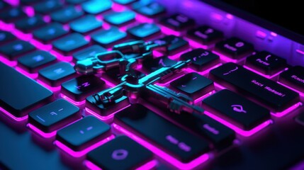 Three silver keys on a lit keyboard in a dark setting, representing unlocking possibilities and future opportunities.