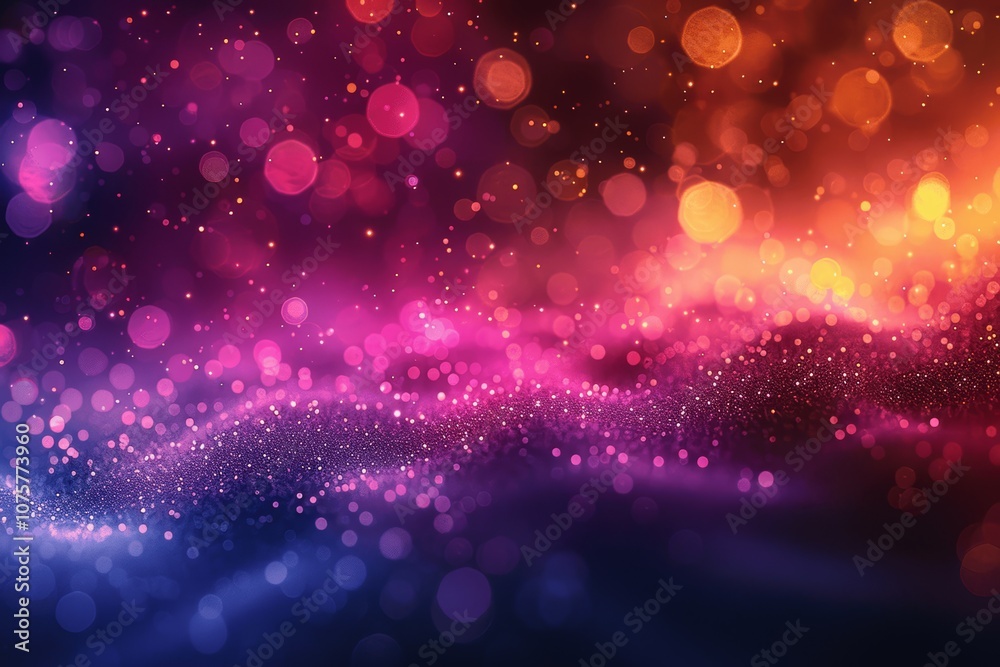 Aufkleber dark abstract gradient background with light spots and neon effects