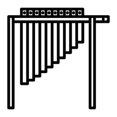marimba Line Icon