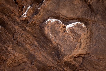 heart shaped stone and sun 