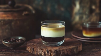 A stunning image capturing the essence of traditional Vietnamese iced coffee,