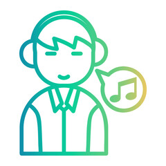 producer Line Gradient Icon