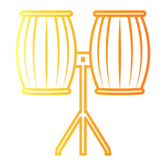 conga Line Gradient Icon